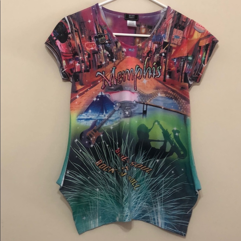 Mid-south v-neck shirt